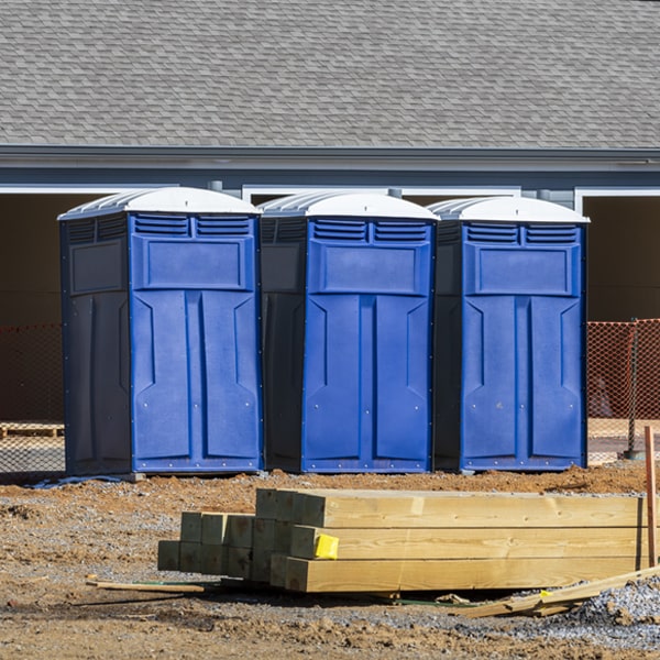 is there a specific order in which to place multiple portable restrooms in Fancher New York